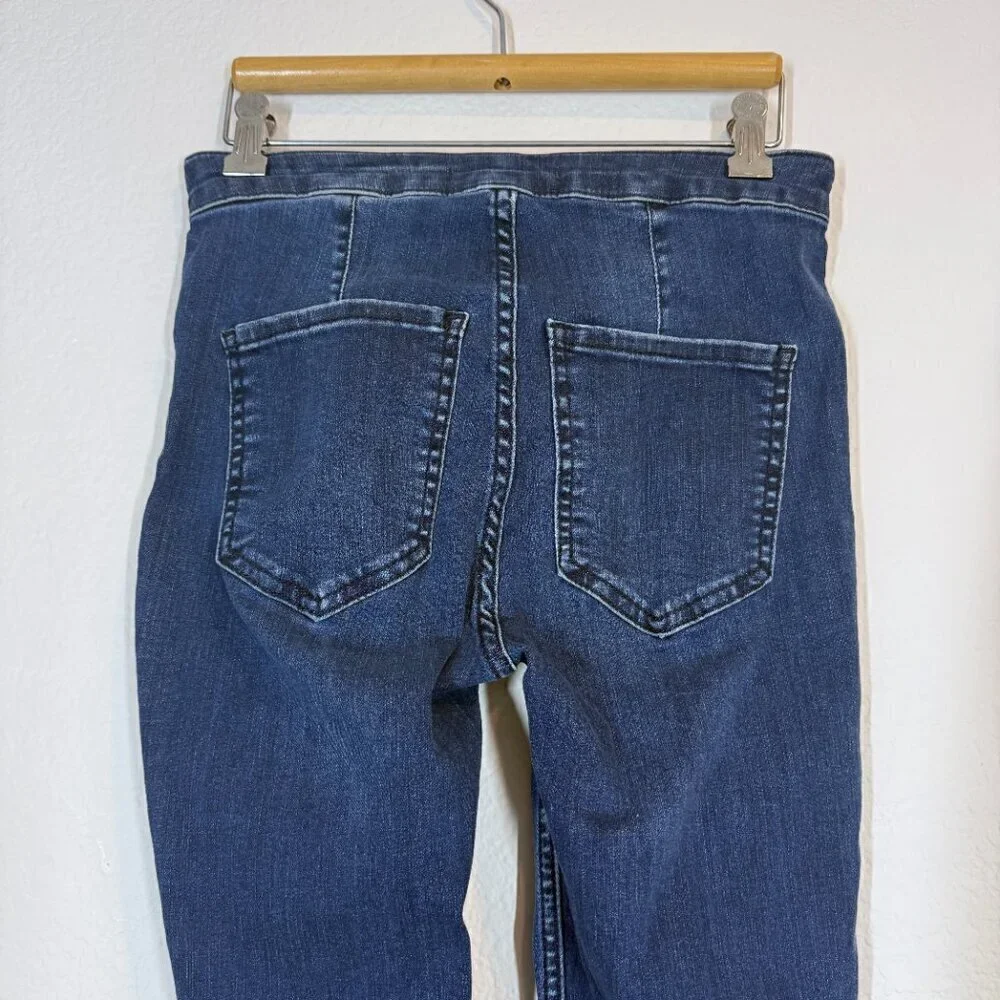 Free People Lace Up Jeans Retro Skinny 26